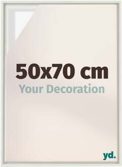 Baklijst voor Canvas 50x70 cm - Wit Mat - MDF - Lyon