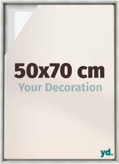 Baklijst voor Canvas 50x70 cm - Zilver Mat - MDF - Lyon