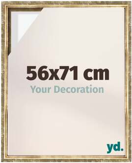 Baklijst voor Canvas 56x71 cm - Goud Antiek - MDF - Lyon