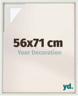 Baklijst voor Canvas 56x71 cm - Wit Mat - MDF - Lyon
