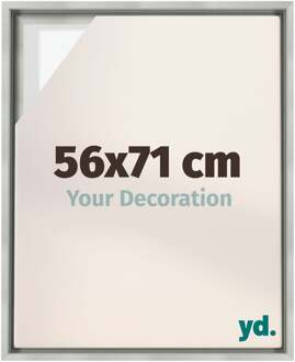 Baklijst voor Canvas 56x71 cm - Zilver Mat - MDF - Lyon