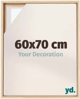 Baklijst voor Canvas 60x70 cm - Beuken - MDF - Lyon