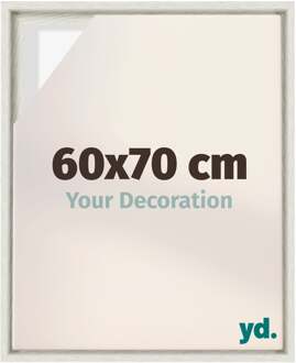 Baklijst voor Canvas 60x70 cm - White Wash - MDF - Lyon