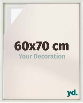 Baklijst voor Canvas 60x70 cm - Wit Mat - MDF - Lyon