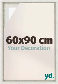Baklijst voor Canvas 60x90 cm - White Wash - MDF - Lyon