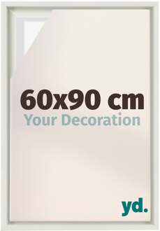 Baklijst voor Canvas 60x90 cm - Wit Mat - MDF - Lyon