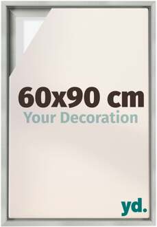 Baklijst voor Canvas 60x90 cm - Zilver Mat - MDF - Lyon