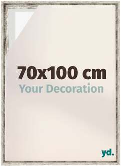 Baklijst voor Canvas 70x100 cm - Wit Vintage - MDF - Lyon