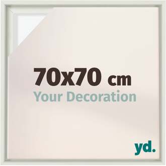 Baklijst voor Canvas 70x70 cm - Wit Mat - MDF - Lyon