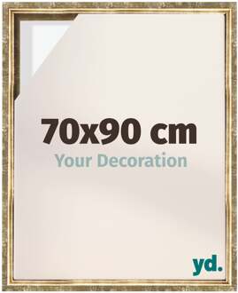 Baklijst voor Canvas 70x90 cm - Goud Antiek - MDF - Lyon