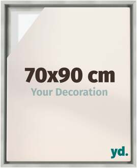 Baklijst voor Canvas 70x90 cm - Zilver Mat - MDF - Lyon