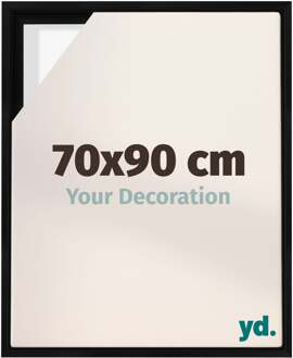 Baklijst voor Canvas 70x90 cm - Zwart Mat - MDF - Lyon