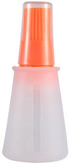 Bakolie Borstel Siliconen Olie Fles Met Cap Barbecue Borstel Met Schaal Saus Boter Borstel Keuken Koken Accessoire oranje
