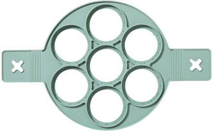 Bakring voor 7 pannenkoeken - rond - groen
