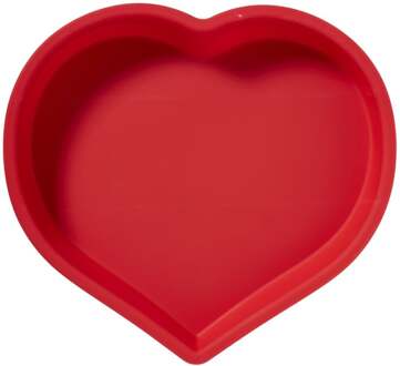 Bakvorm hart - rood - 25x23x4 cm