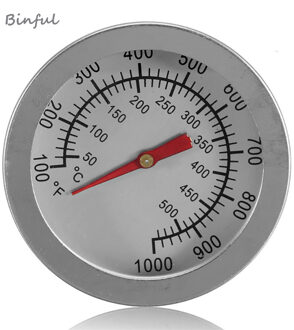 Bakvormen F/C 2 "Rvs BBQ Smoker Pit Grill Bimetaal thermometer Temp Gauge met Dual Gage 500 graden Koken Gereedschap