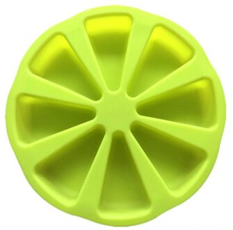 Bakvormen Mallen Cake Pan Siliconen Cakevorm Pudding Driehoek Cakes Mould Muffin Bakken Pizza Gereedschap Cake Accessoires groen