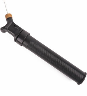 Bal pomp - kunststof - zwart - met naald - voor voetbal/basketbal - Ballenpomp