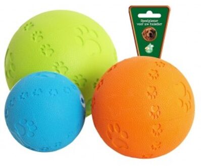 Bal Rubber Pawprint/Geluid 11 cm