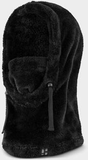 Balaclava Dames Fluffy Zwart - One size