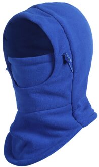 Balaclava Hood Ski Gezichtsmasker Halswarmer Winter Fleece Hoed Voor Vrouwen En Mannen Zachte, comfortabel En Winddicht Fleece Balaclava dames blauw