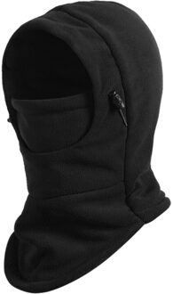 Balaclava Hood Ski Gezichtsmasker Halswarmer Winter Fleece Hoed Voor Vrouwen En Mannen Zachte, comfortabel En Winddicht Fleece Balaclava heren zwart