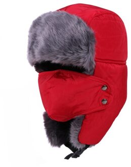 Balaclava Oorklep Bomber Hoeden Caps Sjaal Mannen Vrouwen Hoed Trooper Oorklep Sneeuw Ski Hat Cap Met Sjaal