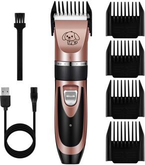 Balacoo 1 Pet Hair Cutter Tool Kit Speciale Pet Clipper Set Usb Elektrische Pet Grooming Gereedschap Draagbare Pet Hair Trimmer set (Met