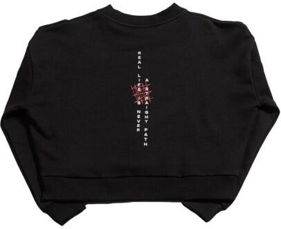 Balance cropped sweater Zwart - L