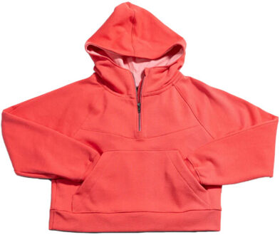 Balance cropped zipper hoodie Oranje - L
