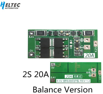 Balance Version BMS 2S 20A 7.4V 8.4V 18650 BM Lithium battery protection board/BMS board