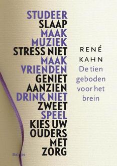 Balans, Uitgeverij De tien geboden voor het brein - Boek Rene Kahn (9460033393)