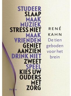Balans, Uitgeverij De tien geboden voor het brein - Boek Rene Kahn (9460033393)