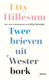 Balans, Uitgeverij Twee Brieven Uit Westerbork - Etty Hillesum