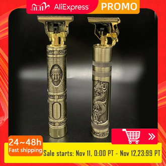 Baldheaded Close-cutting Digital Trimmer Rechargeable Electric Hair Clipper Barbershop Cordless 0mm t-blade