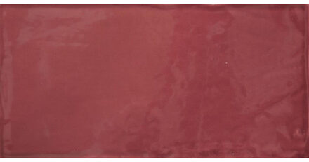 Baldocer Ceramica Atmosphere wandtegel - 12.5x25cm - 8.5mm - Rechthoek - Rood Glans SW07312205-1 Ruby