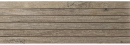 Baldocer Cerámica Northwood Strip keramische wandtegel houtlook gerectificeerd 33,3 x 100 cm, Elm