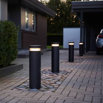 Baldur LED tuinpadverlichting, zwart, hoogte 60 cm, aluminium