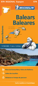 Baleares 11579 carte ' regional ' michelin kaart