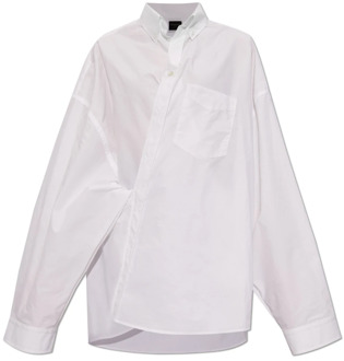 Balenciaga Asymmetrisch shirt Balenciaga , White , Dames - S,Xs,2Xs