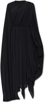 Balenciaga Asymmetrische jurk ;All In Dress; Balenciaga , Black , Dames - Xs,2Xs