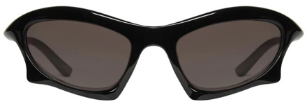 Balenciaga Bat rechthoek zonnebril Balenciaga , Black , Dames - 59 Mm,One Size