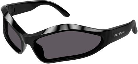 Balenciaga Black/Grey Sunglasses Bb0314S Balenciaga , Black , Unisex - ONE Size