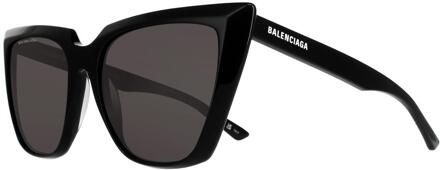 Balenciaga cat eye dames zwart grijs bb0046s