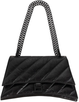 Balenciaga Crush Medium shoulder bag Balenciaga , Black , Dames - ONE Size