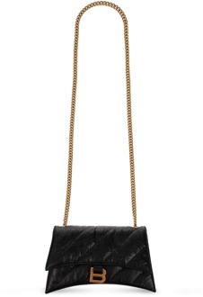 Balenciaga ‘Crush’ portemonnee aan ketting Balenciaga , Black , Dames - ONE Size