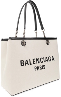 Balenciaga ‘Duty Free Medium’ shopper tas Balenciaga , Beige , Dames - ONE Size