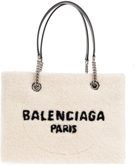 Balenciaga ‘Duty Free Medium’ shopper tas Balenciaga , Beige , Dames - ONE Size
