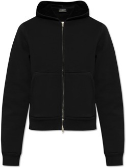 Balenciaga Geknipte hoodie Balenciaga , Black , Heren - Xl,L,M,S
