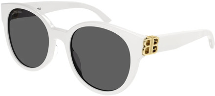 Balenciaga Glamoureuze zonnebrillen voor vrouwen Balenciaga , White , Dames - 55 MM